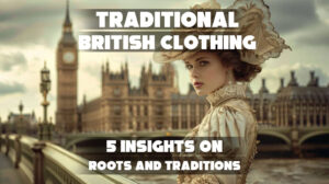 British lady wearing traditional clothes