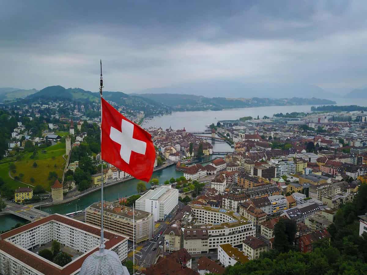 Viiew of a city in Switzerland Viiew of a city in Switzerland