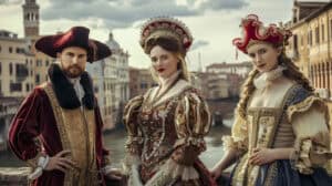 Renaissance Dress Pattern in Italy
