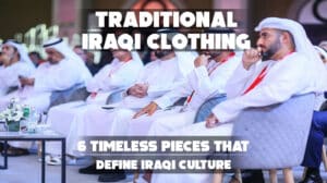 a group of arab men wearing Dishdasha