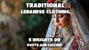 A beautiful bride wearing Traditional Lebanese Clothing