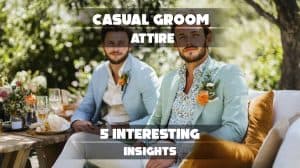 Effortlessly stylish casual groom attire for social occasions.
