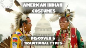 Native Americans in traditional clothing standing near the Capitol in Washington, D.C.