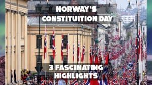 People celebrating Norway's Constitution Day with parades and traditional clothes