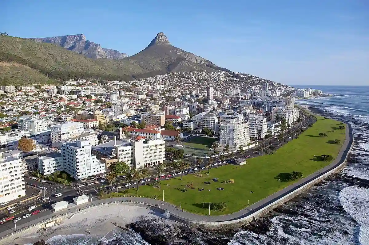 Aerial View of Sea Point, Cape Town South Africa Aerial View of Sea Point, Cape Town South Africa