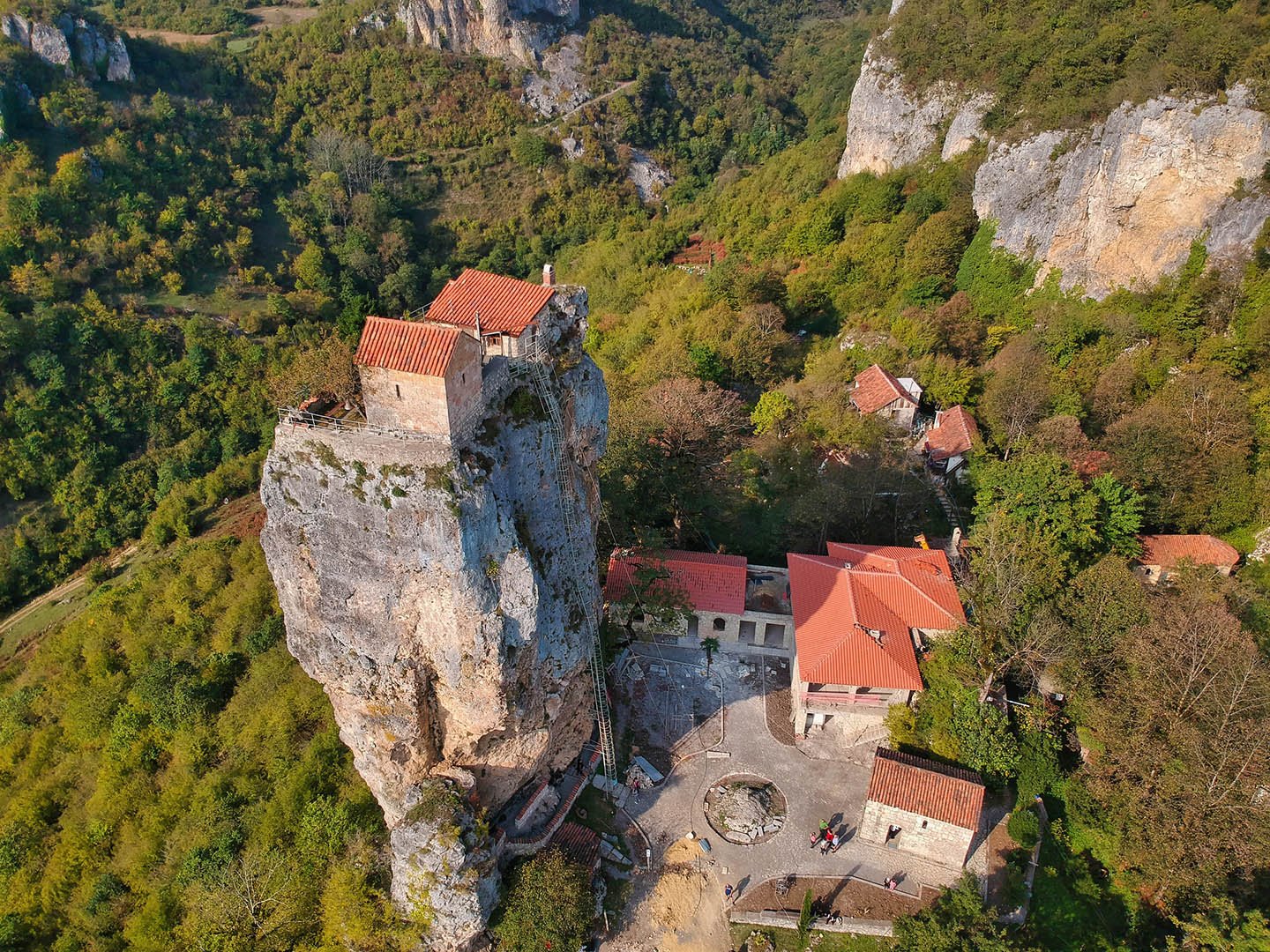 The Katskhi Pillar hermit cottage Georgia15.06