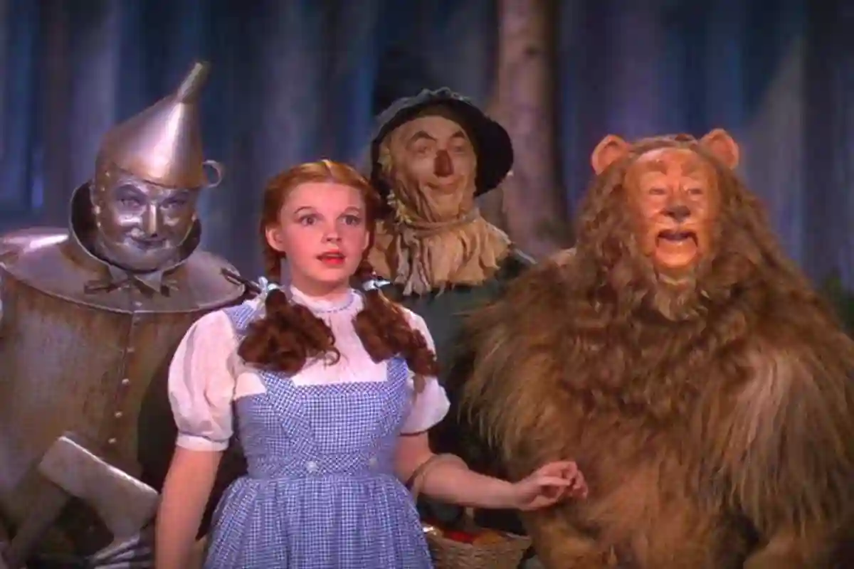 They have just gotten their first look at the Emerald City where they hope to meet the Wizard of Oz.