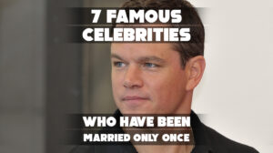 Collage of 7 celebrities known for lasting marriages