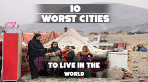 Long lines for aid in worst cities to live