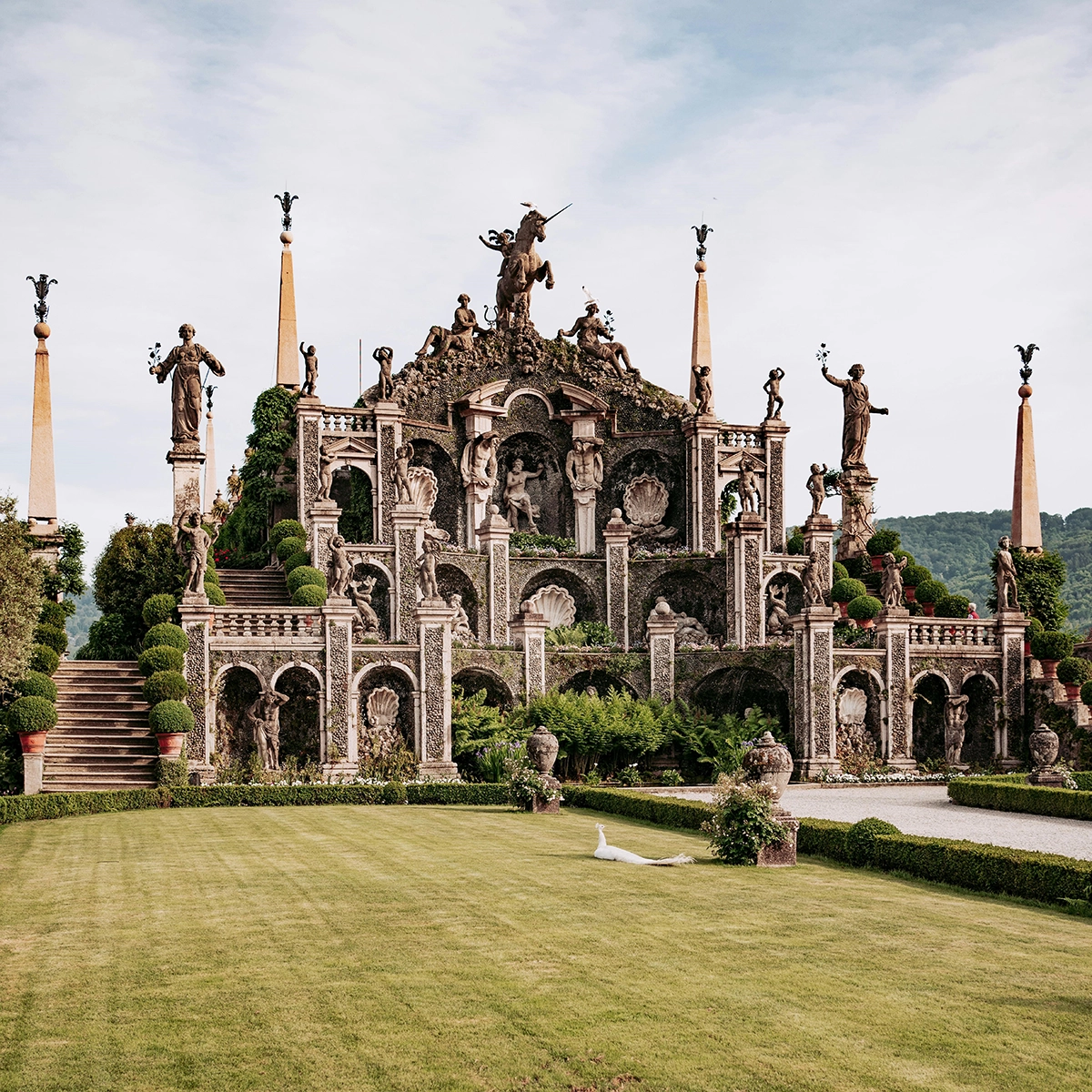 Allegorical Statues in Isola Bella Gardens Lake Maggiore 27.7.2025