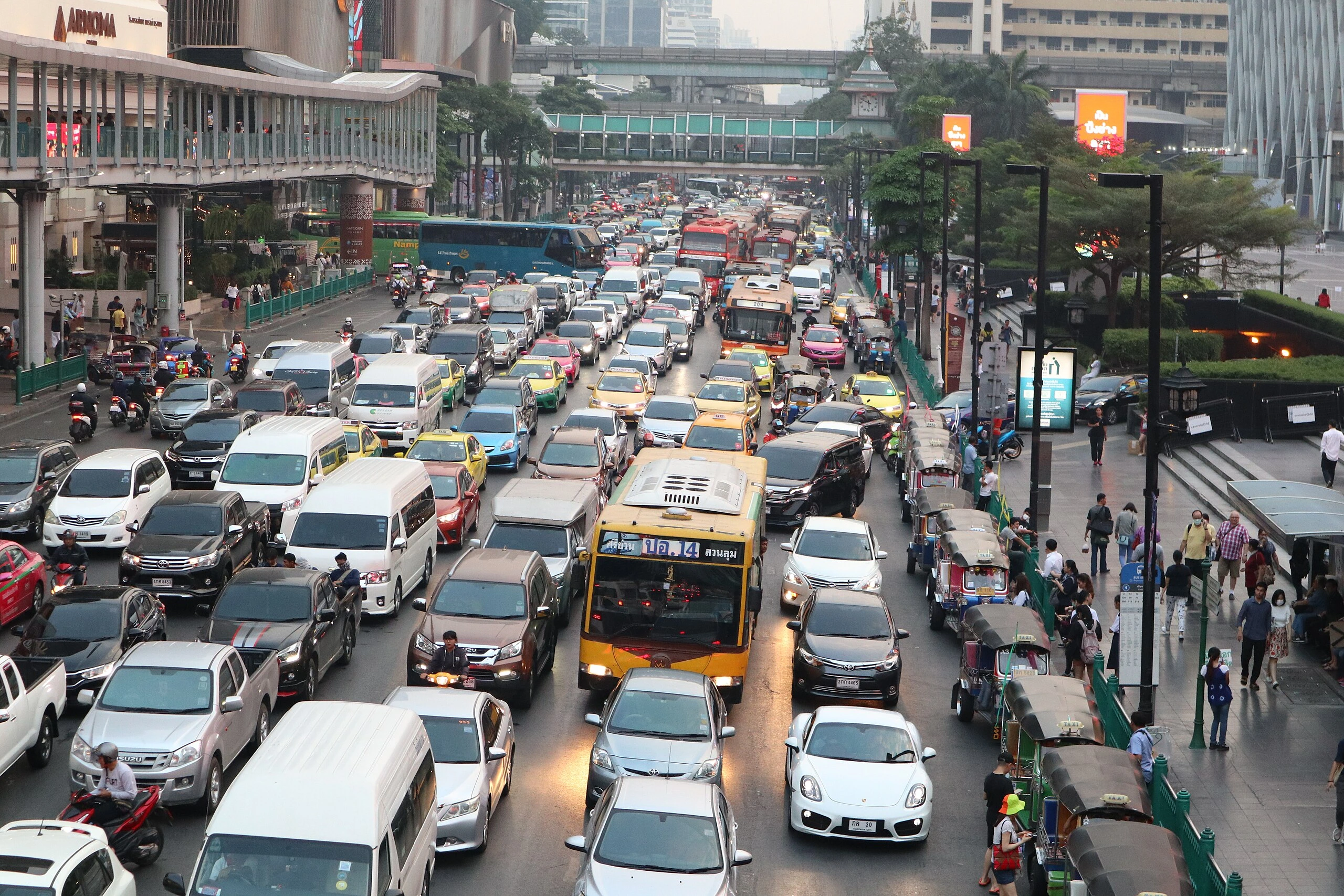 Bangkok downtown traffic 13.07.2025