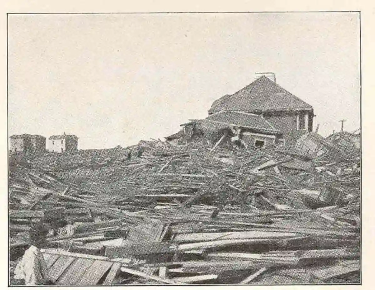 Image of hurricane disaster in Galvestoon Image of hurricane disaster in Galvestoon