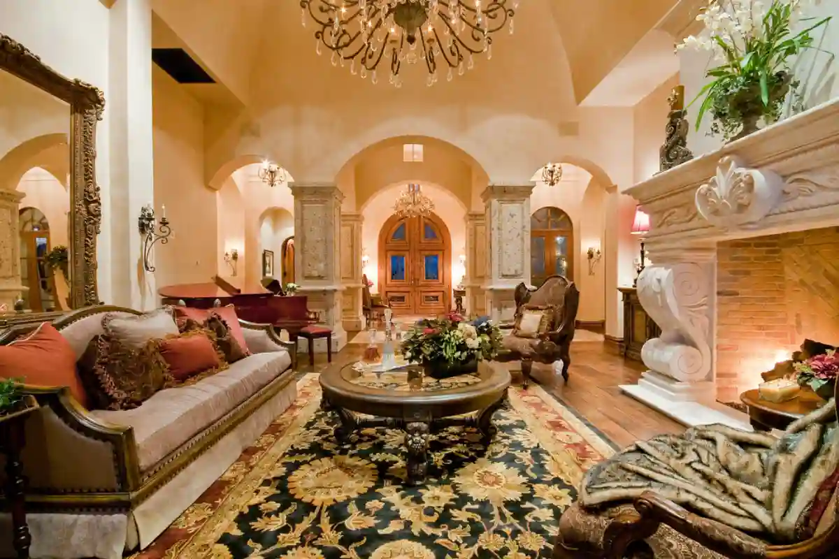 Elegant and luxurious interior design of an Italian villa, showcasing a blend of classic and contemporary styles. Elegant and luxurious interior design of an Italian villa, showcasing a blend of classic and contemporary styles.