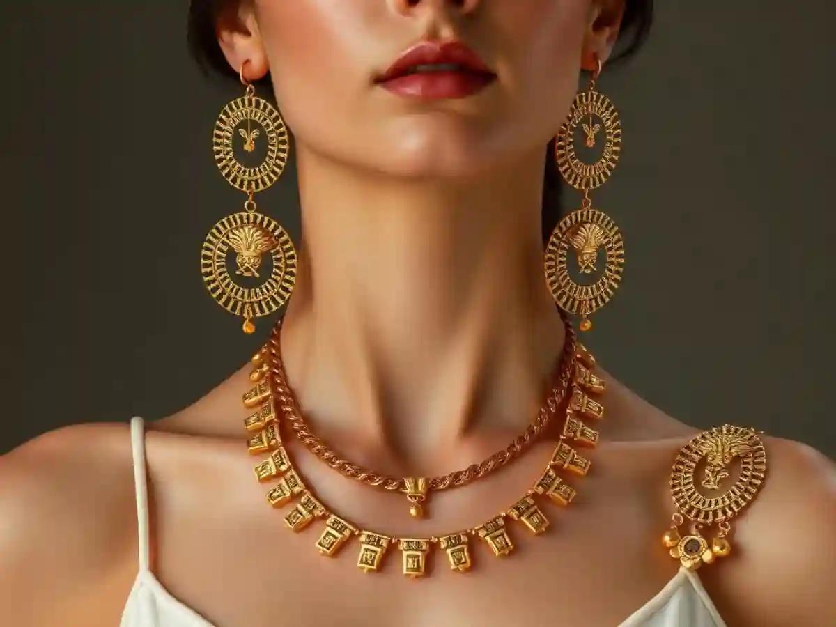 Statement Jewelry in modern Greek fashion, featuring bold, eye-catching pieces like oversized earrings and intricate necklaces. Statement Jewelry in modern Greek fashion, featuring bold, eye-catching pieces like oversized earrings and intricate necklaces.