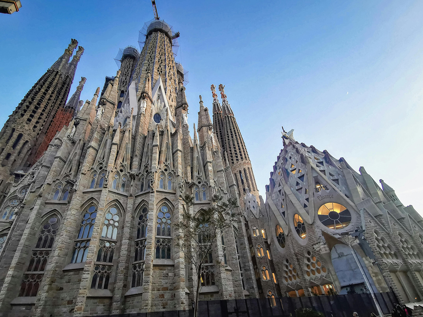 Historical photo of La Sagrada Família in Barcelona during early construction, dated July 5. Historical photo of La Sagrada Família in Barcelona during early construction, dated July 5.