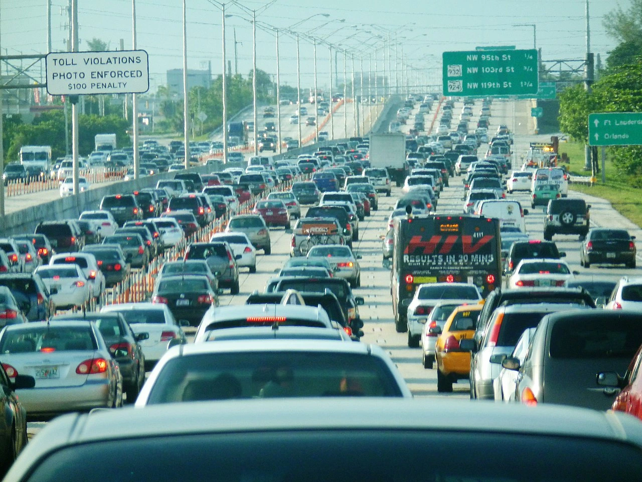 Miami traffic congestion 13.07.2025