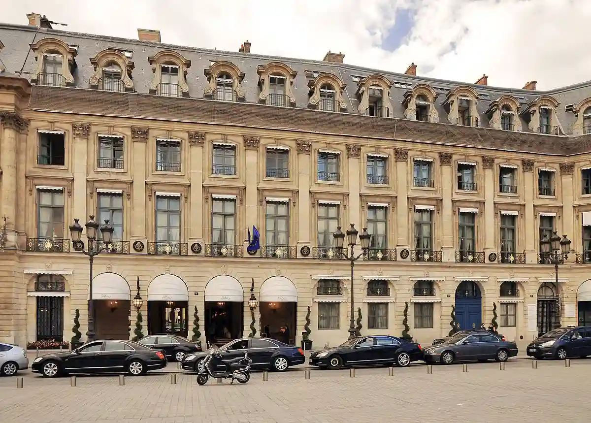 Hôtel Ritz at 17 place Vendôme in the 1st district of Paris, France Hôtel Ritz at 17 place Vendôme in the 1st district of Paris, France