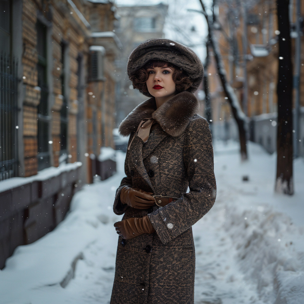Russian woman in 1920s vintage 4