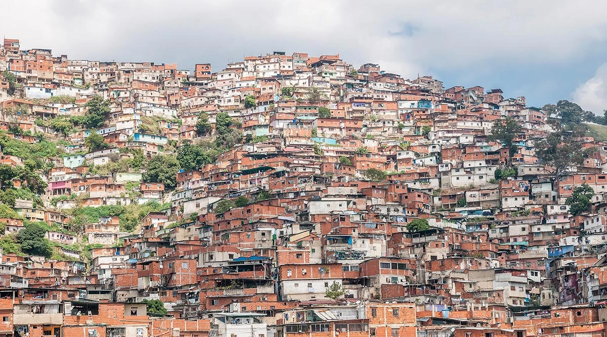 Slums in Caracas Venezuela 5.07.2025