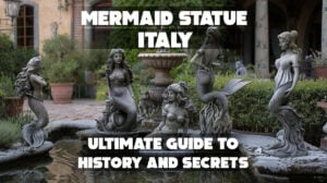 Mermaid statue Italy with detailed sea-inspired design