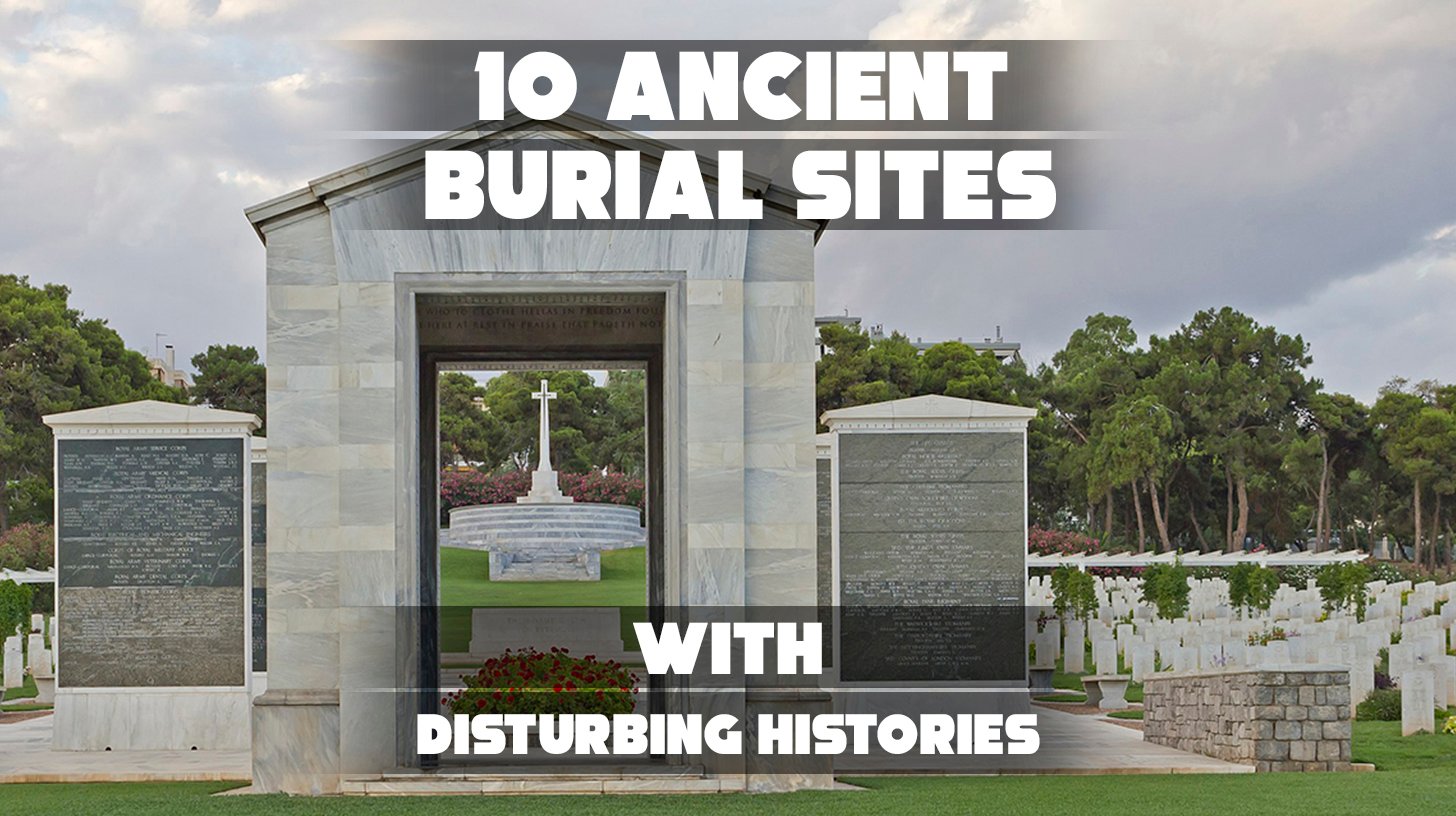 Mysterious ancient burial site under dark skies.