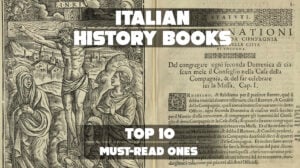 Cover image for "Italian History Books: Top 10 Must-Read Ones" social post.