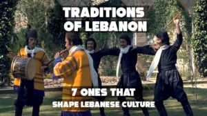 Traditional Lebanese cultural celebration with music and dance.