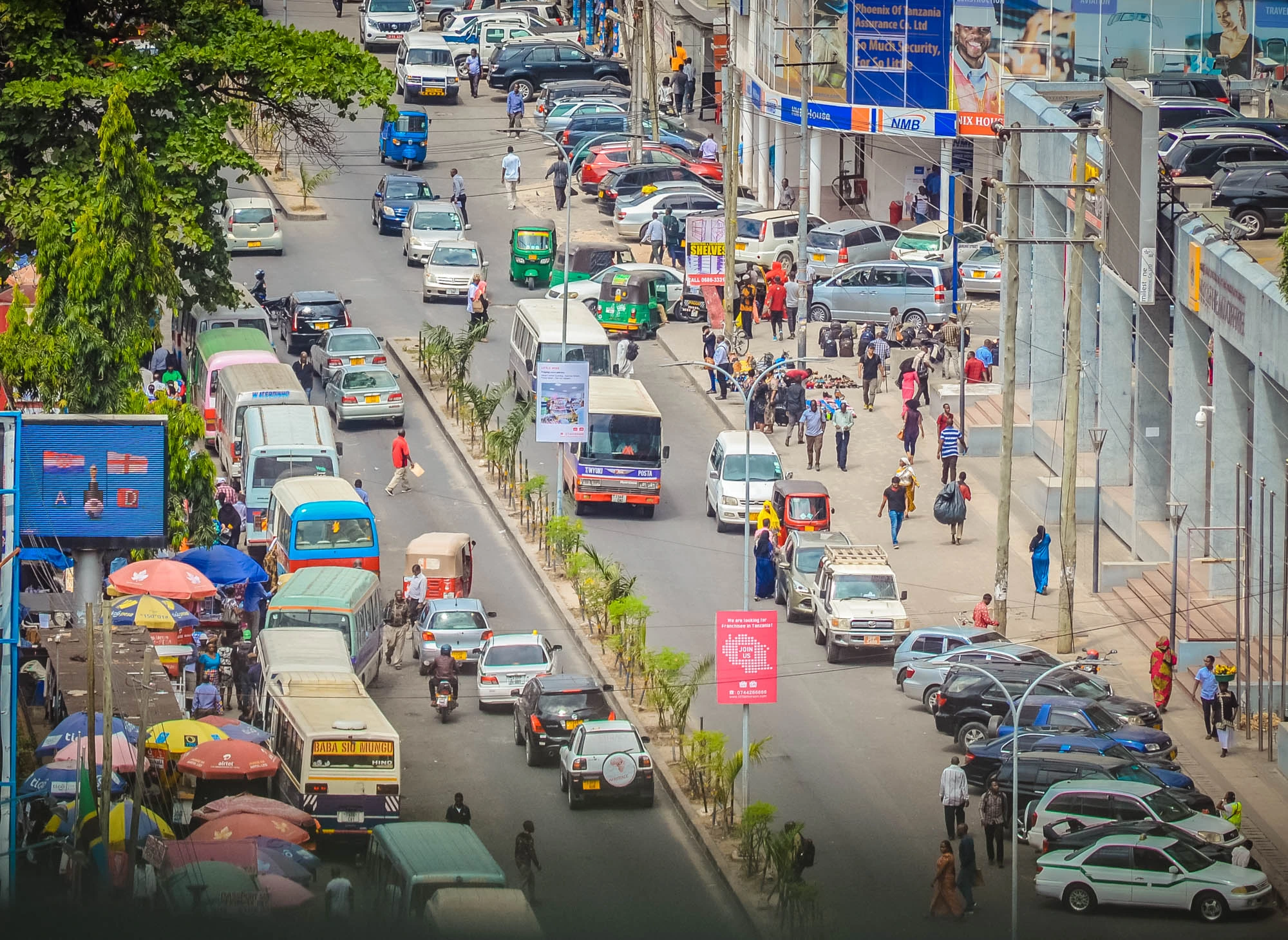 Traffic in Dar es Salaa City 13.07.2025