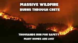 Wildfire on Greek Island of Crete