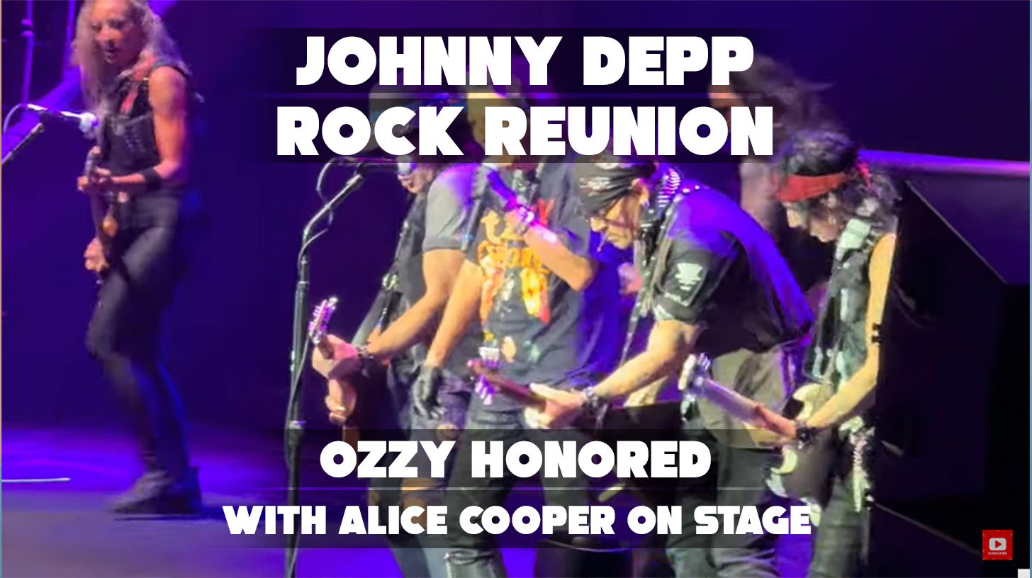 Johnny Depp Joins Alice Cooper Onstage For Unforgettable Ozzy Osbourne