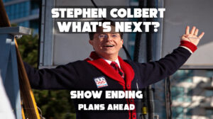 Stephen Colbert smiling while sharing his thoughts about life after The Late Show finale in 2025.