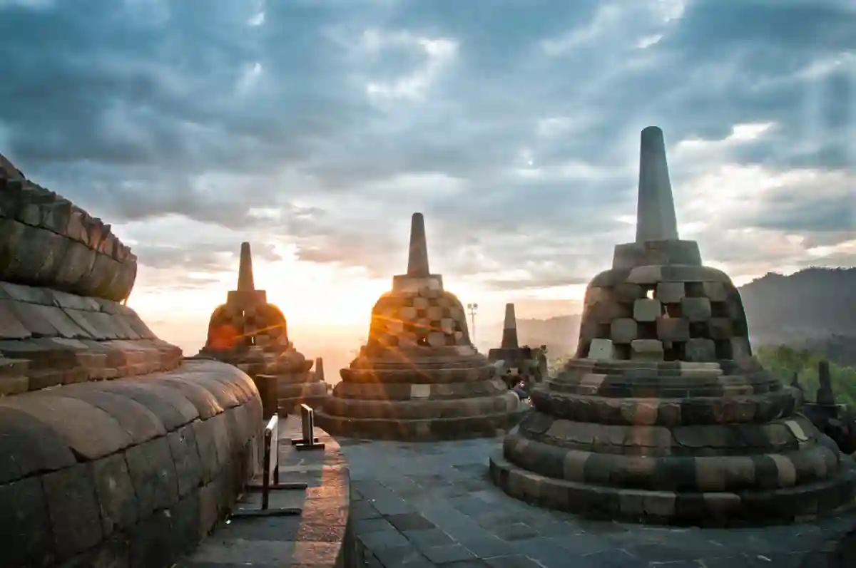 Borobudur Temple in Indonesia – A UNESCO World Heritage site and one of Southeast Asia's greatest cultural landmarks. Borobudur Temple in Indonesia – A UNESCO World Heritage site and one of Southeast Asia's greatest cultural landmarks.