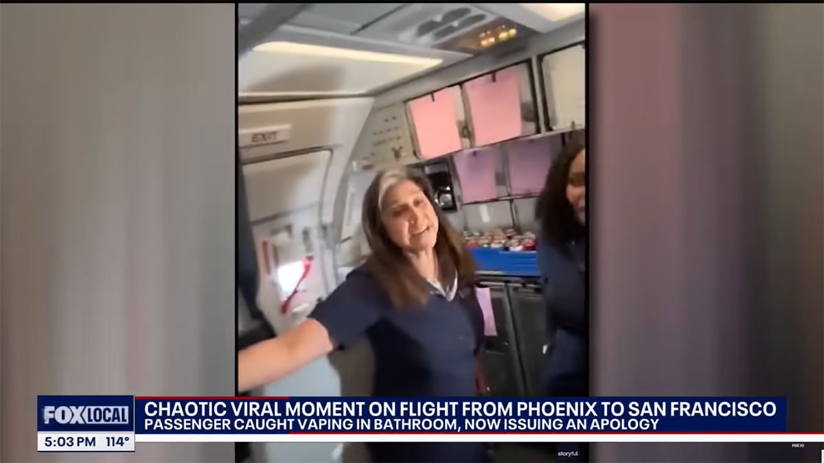 Flight Attendant Catches Influencer Vaping 10.08.2025 1