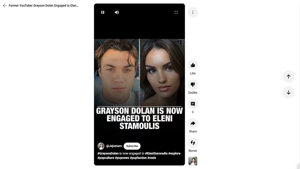 Grayson Dolan Surprise Engagement 6.08.2025