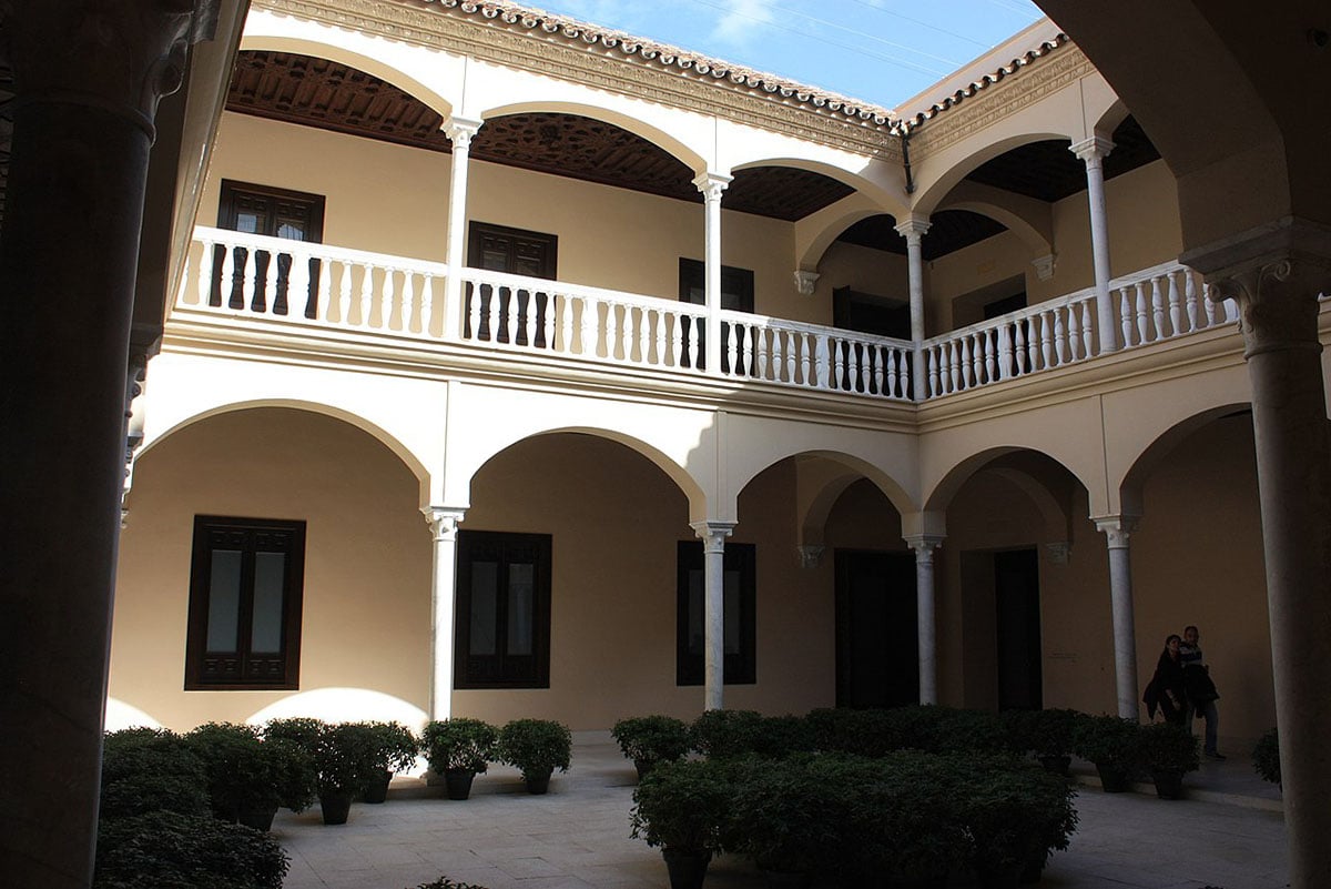 Malaga the yard of the Picasso Museum 31.08.2025