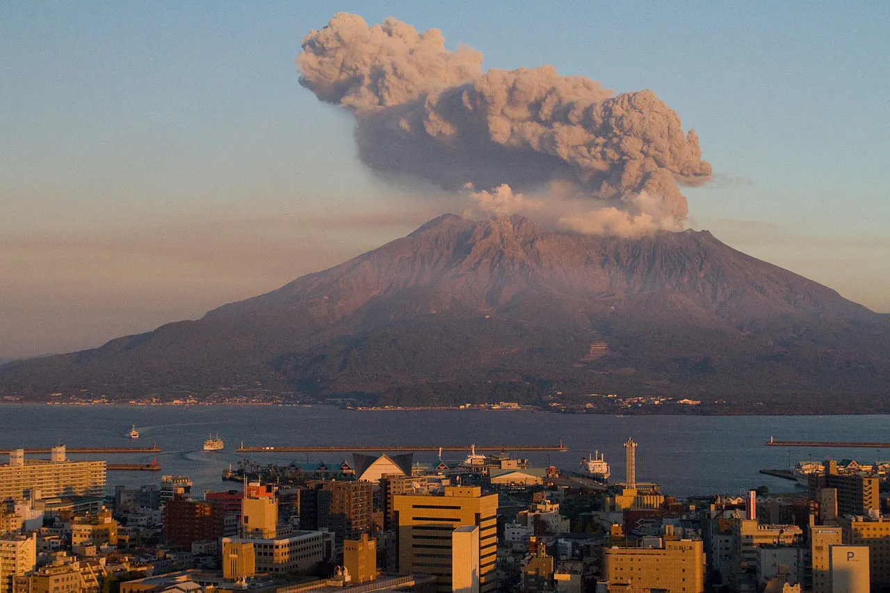 Sakurajima at Sunset 1.08.2025