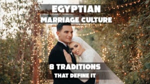 Traditional Egyptian wedding celebration scene.