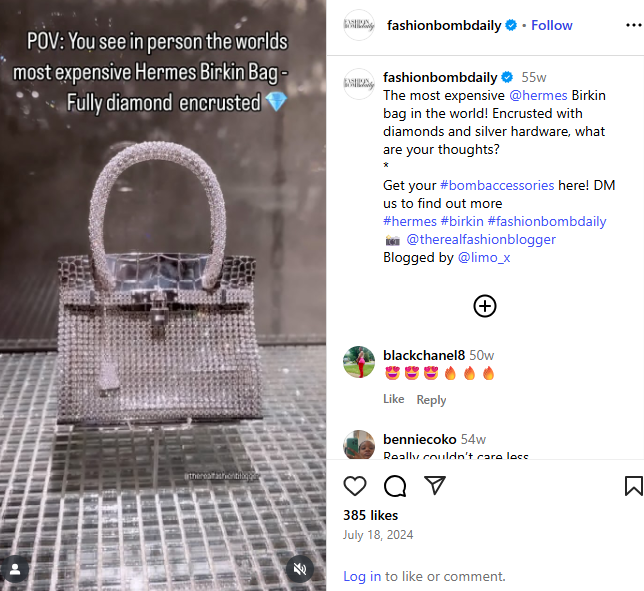 The most expensive @hermes Birkin bag in the world! The most expensive @hermes Birkin bag in the world!