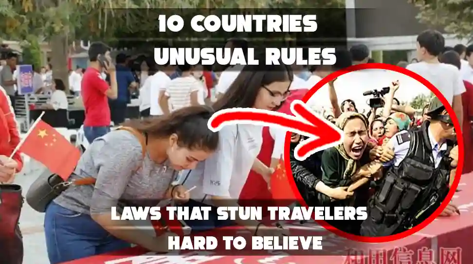 "Feature image for '10 Countries with the Most Extreme Laws' article."