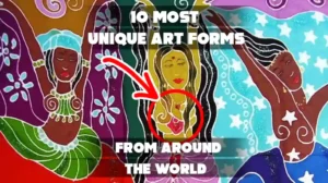 The artwork in the image is an example of Batik art.