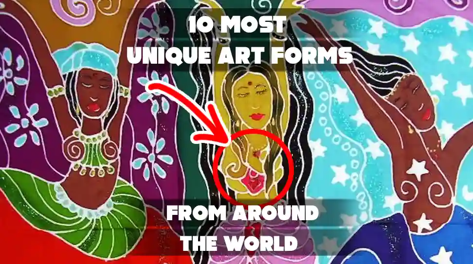 The artwork in the image is an example of Batik art.