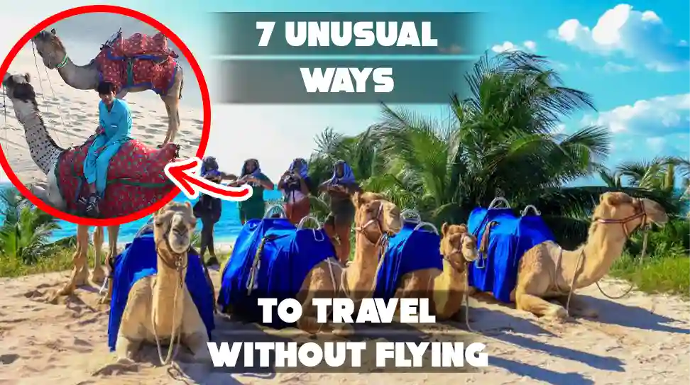 "Feature image for '7 Unusual Ways to Travel Without Flying' article."