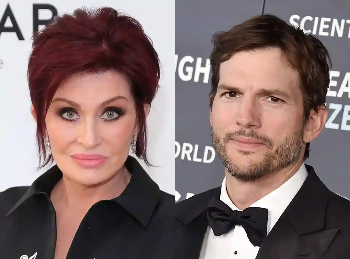 The image features television personality Sharon Osbourne and actor Ashton Kutcher, who have been in the news due to comments made by Osbourne. The image features television personality Sharon Osbourne and actor Ashton Kutcher, who have been in the news due to comments made by Osbourne.