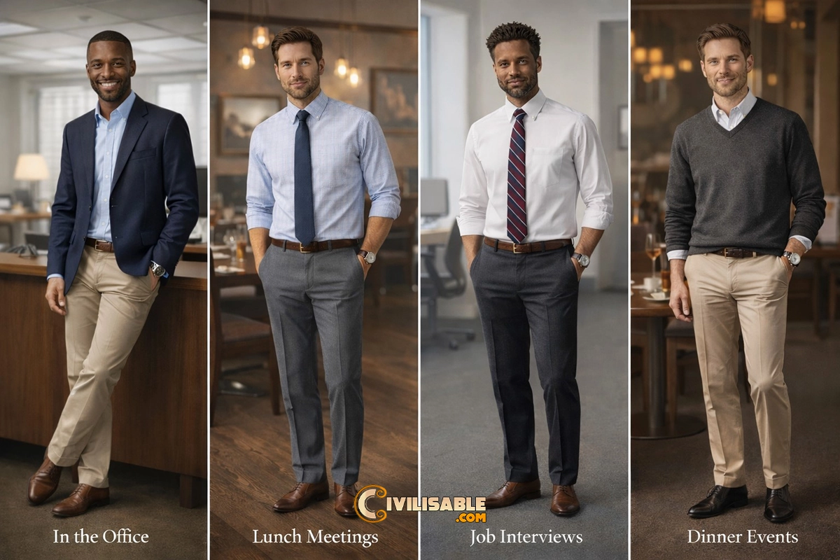 Business Casual in Different Situations 19.2.2026