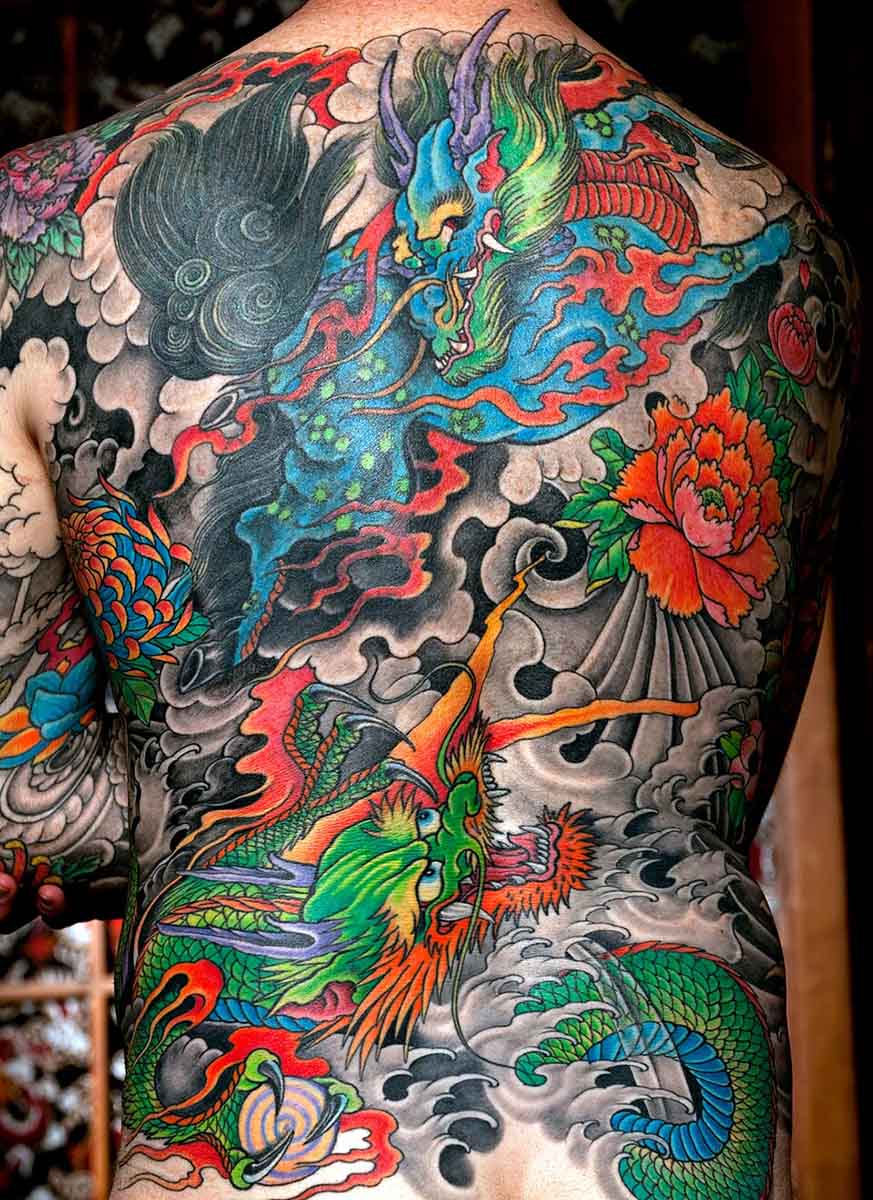 Custom Japanese backpiece tattoo by Greg James 23.02.2026