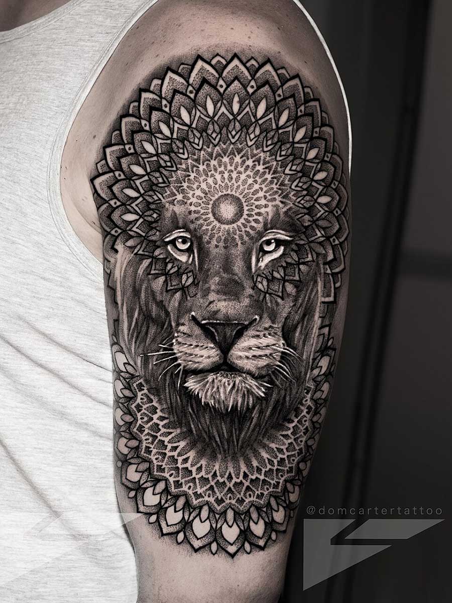 Dom Carter Lion Mandala Tattoo 23.02.2026
